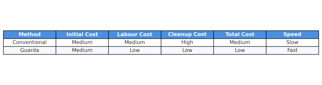 improved comparison table What Is Wall Chasing and Why Is It Used in Construction 2